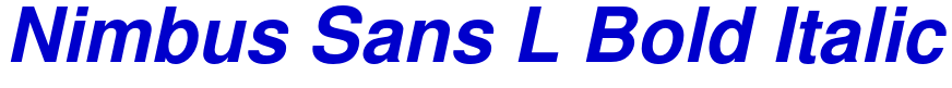 Nimbus Sans L Bold Italic fuente